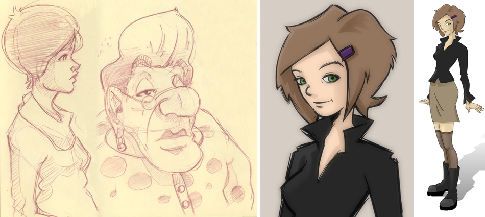 The Lift: Early Character Designs