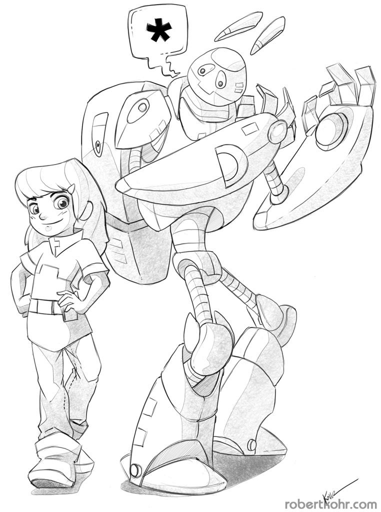Maeve and Robot